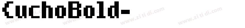 CuchoBold字体转换