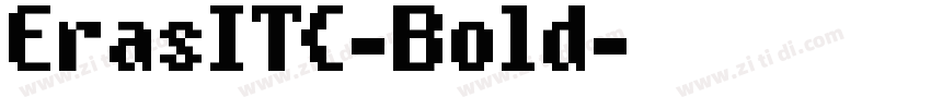 ErasITC-Bold字体转换
