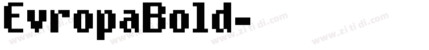 EvropaBold字体转换