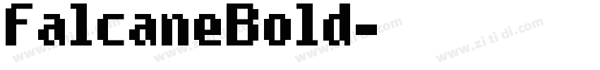 FalcaneBold字体转换