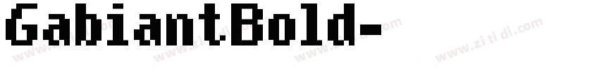 GabiantBold字体转换