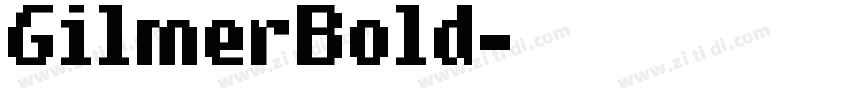 GilmerBold字体转换