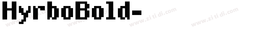 HyrboBold字体转换