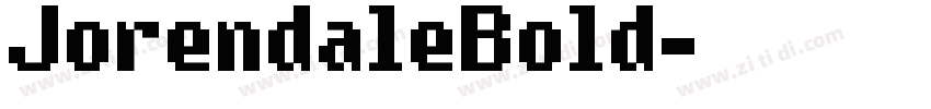 JorendaleBold字体转换