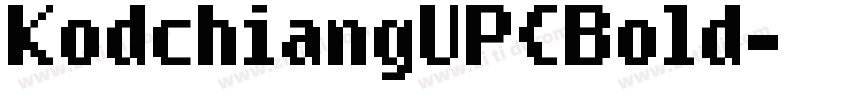 KodchiangUPCBold字体转换