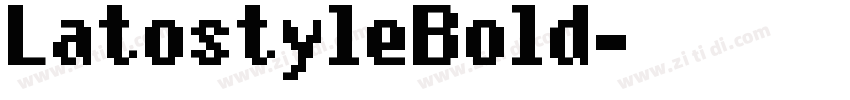 LatostyleBold字体转换