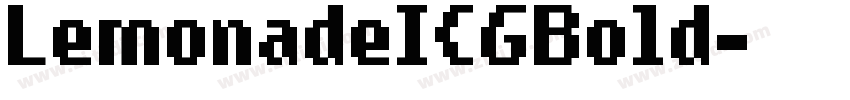 LemonadeICGBold字体转换