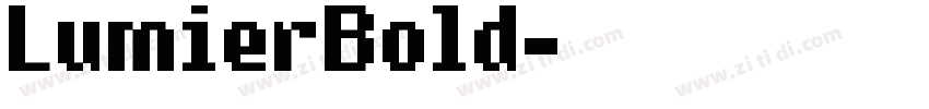 LumierBold字体转换