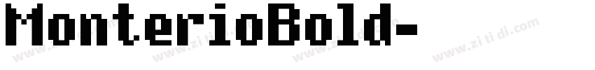 MonterioBold字体转换