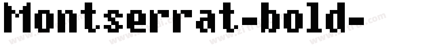 Montserrat-bold字体转换