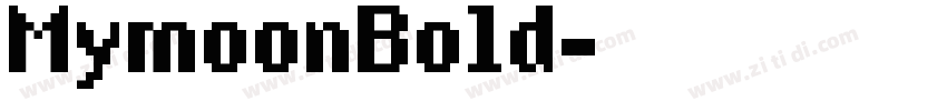 MymoonBold字体转换