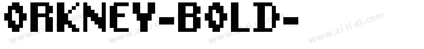 ORKNEY-BOLD字体转换