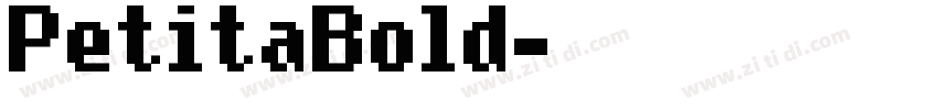 PetitaBold字体转换
