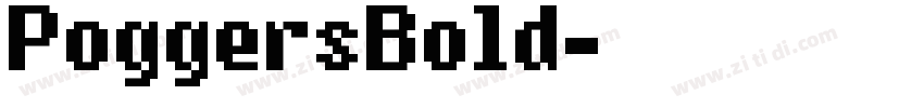 PoggersBold字体转换