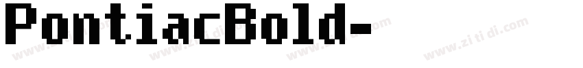 PontiacBold字体转换
