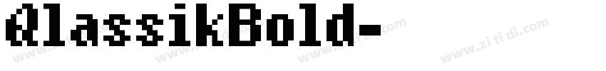 QlassikBold字体转换