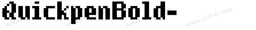 QuickpenBold字体转换