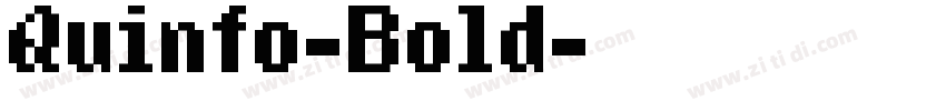 Quinfo-Bold字体转换