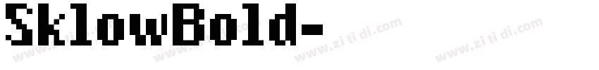SklowBold字体转换