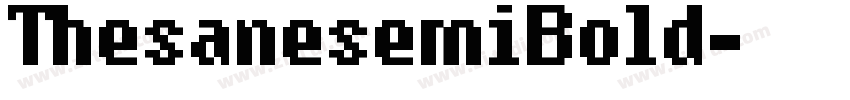 ThesanesemiBold字体转换