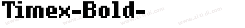 Timex-Bold字体转换