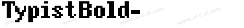 TypistBold字体转换