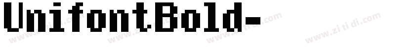 UnifontBold字体转换