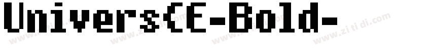 UniversCE-Bold字体转换