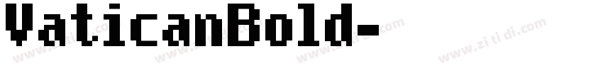 VaticanBold字体转换