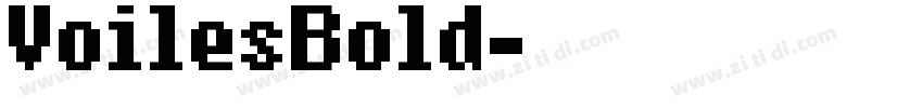 VoilesBold字体转换
