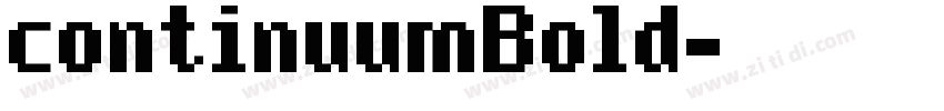 continuumBold字体转换