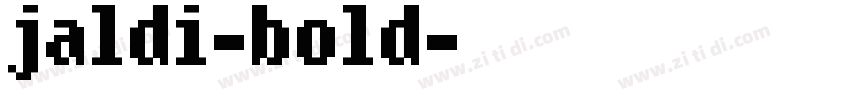 jaldi-bold字体转换