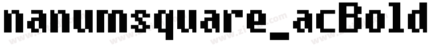 nanumsquare_acBold字体转换