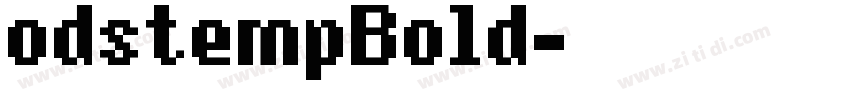 odstempBold字体转换