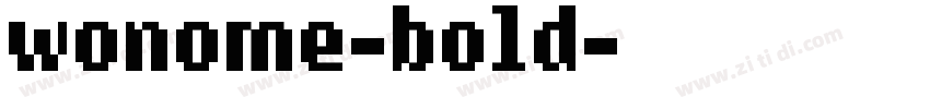 wonome-bold字体转换