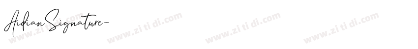 AidianSignature字体转换