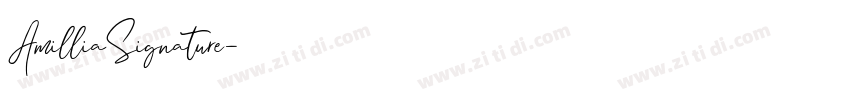 AmilliaSignature字体转换