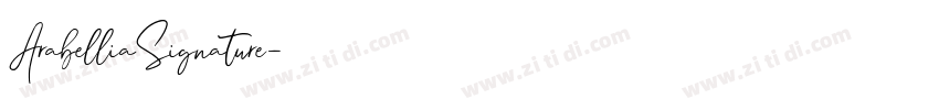 ArabelliaSignature字体转换