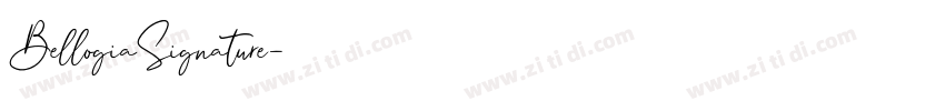 BellogiaSignature字体转换
