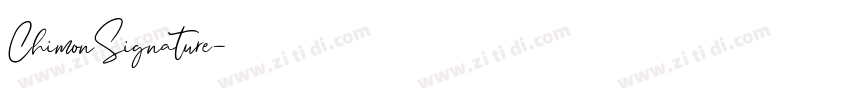 ChimonSignature字体转换