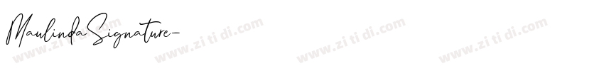 MaulindaSignature字体转换