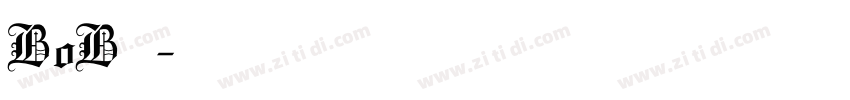 BoB字体字体转换