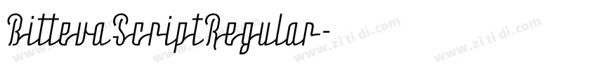 BittevaScriptRegular字体转换