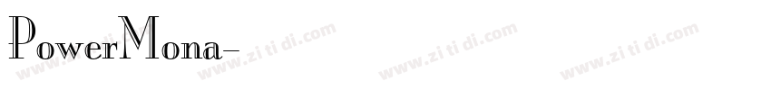 PowerMona字体转换