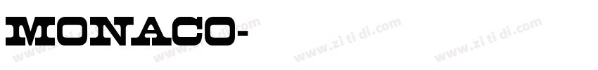 Monaco字体转换