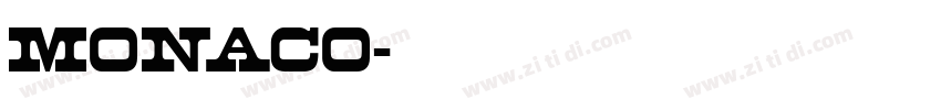 Monaco字体转换