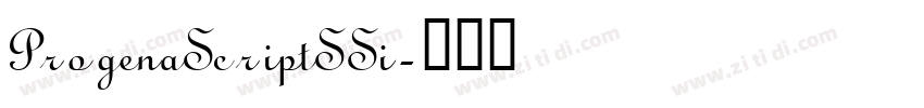 ProgenaScriptSSi字体转换