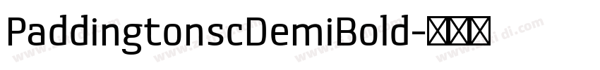 PaddingtonscDemiBold字体转换