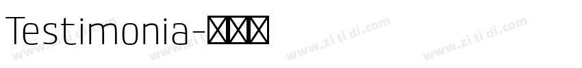Testimonia字体转换