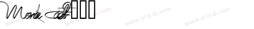 MonikaItalic字体转换